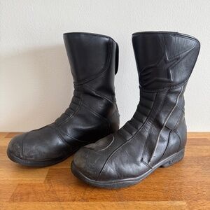 Alpinestars Black Leather Road Motorcycle Boots